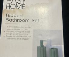 Brand New Easy Home Bathroom Set 3 Pieces