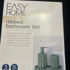 Brand New Easy Home Bathroom Set 3 Pieces