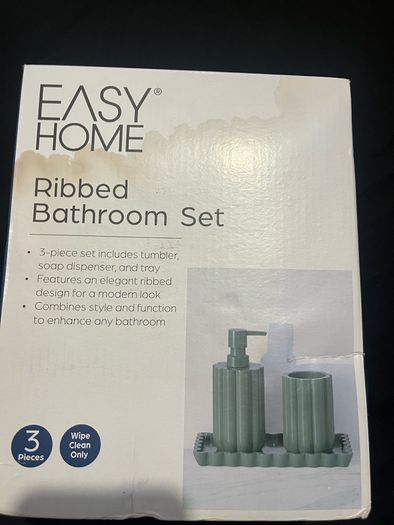 Brand New Easy Home Bathroom Set 3 Pieces