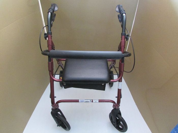 Red Mobility Rollator Walker + brakes