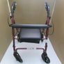 Red Mobility Rollator Walker + brakes Image 4
