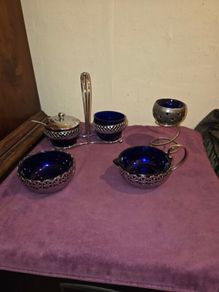 Vintage English made silver plated set
