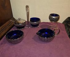 Vintage English made silver plated set