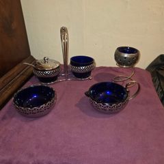 Vintage English made silver plated set