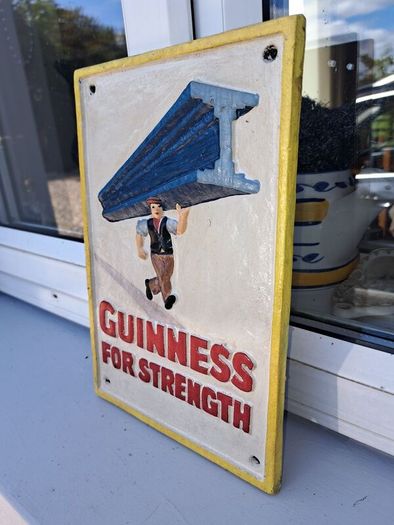 Guinness  cast iron sign