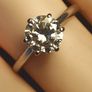 18ct White Gold Vintage Natural 1.5 ct. Diamond Ring Image 6