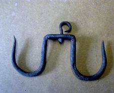 Old Irish blacksmith made hanging hook