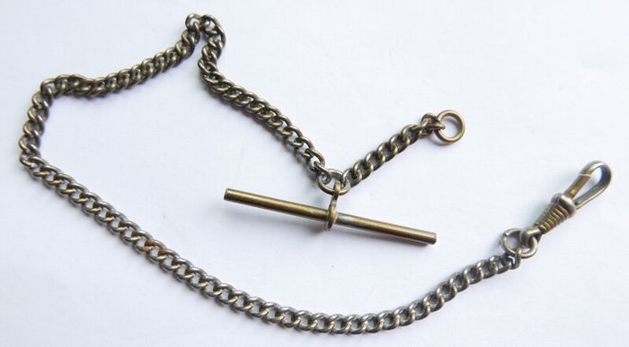 Antique Pocket Watch Chain T Bar