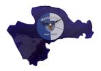 Handmade Glass County Clock - Waterford