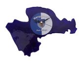 Handmade Glass County Clock - Waterford