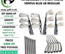 Taylormade P790 2019 Irons / 6-Pw-Aw / Ventus Blue 6R Regular