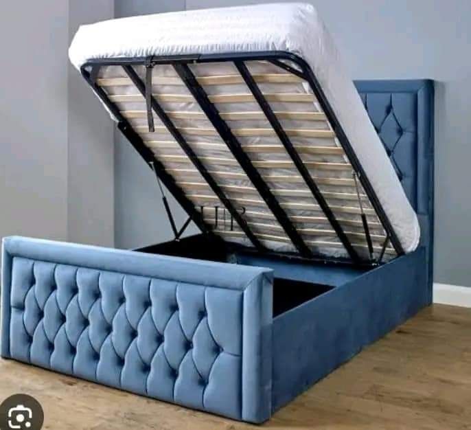 New King Size Ottoman Gaslift Storage Beds. New Super King Ottoman Gaslift Beds. New Tufted Sprung Memory Foam Mattresses Instock