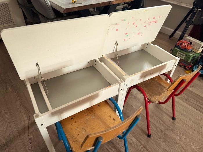 2 x Art Desks with chairs