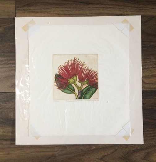 Unframed Limited Edition Print 'Pohutukawa Flower' 290/295 - Special Gift