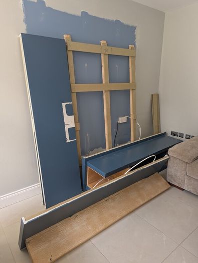 Bespoke wall mounted TV unit/ media wall