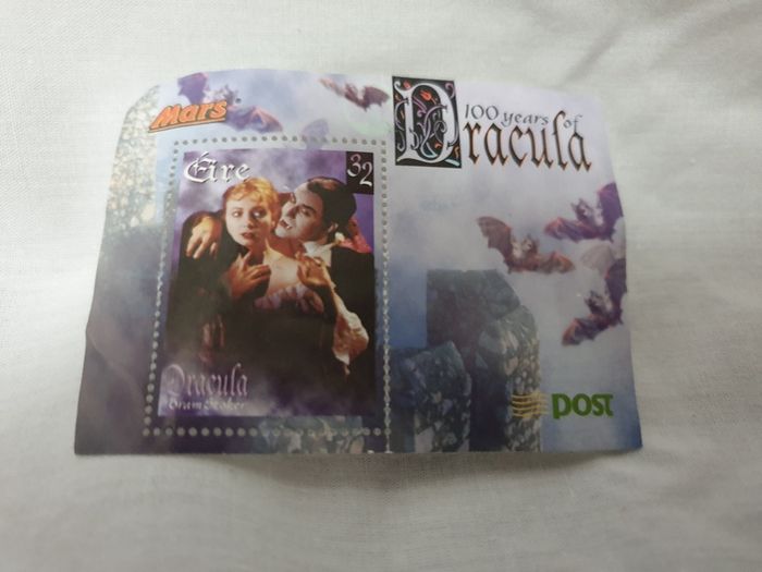 An Post Dracula Stamp 32p Bram Stoker Centenary MARS Promotion Ireland 1997 Never Hinged