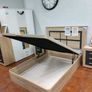 Oak Ottoman Storage Bed Stylish Space, King size Image 2