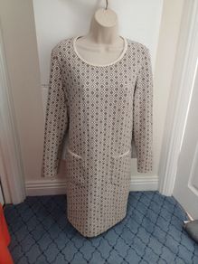 Divas  Coffee & Cream Dress in Size 14