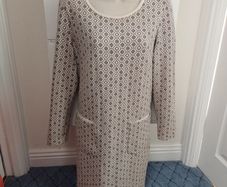 Divas  Coffee & Cream Dress in Size 14
