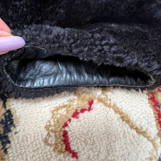 Ladies coat fur jacket with studs Italian designer Roberto Rossini uk8