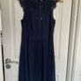 WAREHOUSE NAVY lace back dress Image 2