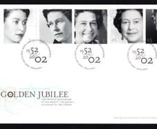 2002 Great Britain Golden Jubilee Commemorative Stamps Royal Mail Addressed First Day Cover (FDC)