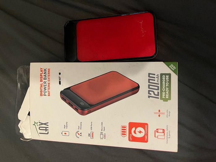 Portable 12000mAh Charger Power W USB C