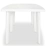 Garden Table White 210x96x72 cm Plastic Image 3