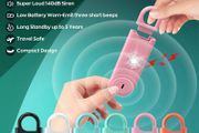 Personal Safety Alarm for Women, 3 Pack 140DB Rape Panic Attack Alarm Keychain Police Approved with Low Battery Notice with Strobe Light, Gift for Kids Elderly College Girls(Pink+Blue+Black)