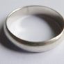 Vintage 925 Sterling Silver Band Ring size Q - 3,1g Image 7