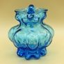 Vintage Kanawha Blue Glass Pitcher Image 2