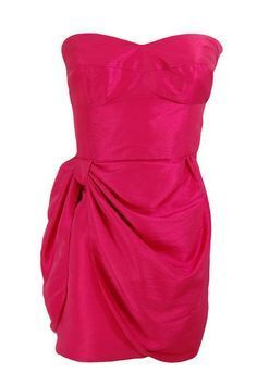 BNWT Dusk by Sheila Yen hot pink strapless mini dress size UK8 EUR36 Postage included