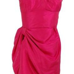 BNWT Dusk by Sheila Yen hot pink strapless mini dress size UK8 EUR36 Postage included