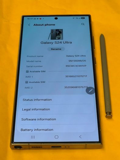Samsung Galaxy S24 Ultra 256GB/ 12GB Dual Sim Unlocked Gray Titanium 6.8-inch Smartphone (Excellent/ Not Refurbished)