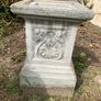 Vintage Cast Stone Classical Garden Urn & Decorative Plinth Set Image 4