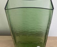 H&M Home Green Glass Vase New