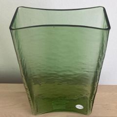 H&M Home Green Glass Vase New