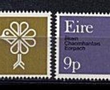 1970 Ireland European Conservation Year Commemorative Stamps Mint Never Hinged (MNH)