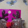 Christmas glitter hair bow clip Image 2
