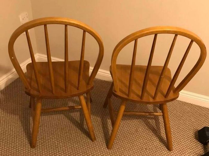 wooden dining chairs