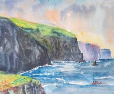 cliffs of moher watercolour