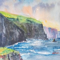 cliffs of moher watercolour