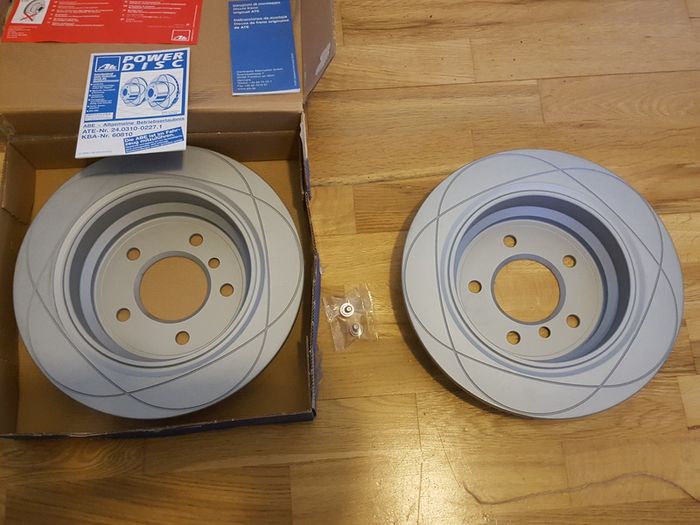 BMW E39 Rear Brake Discs 298mm ATE Power Discs