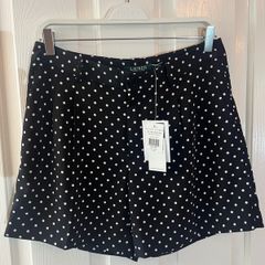 NEW Ladies Ralph Lauren Dressy Polka Dot Shorts - US 6 / Size 10
