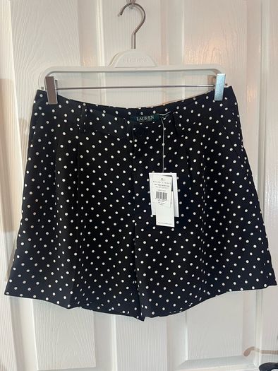 NEW Ladies Ralph Lauren Dressy Polka Dot Shorts - US 6 / Size 10