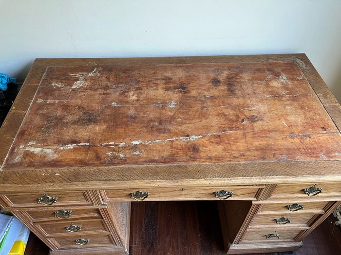 vintage wooden desk