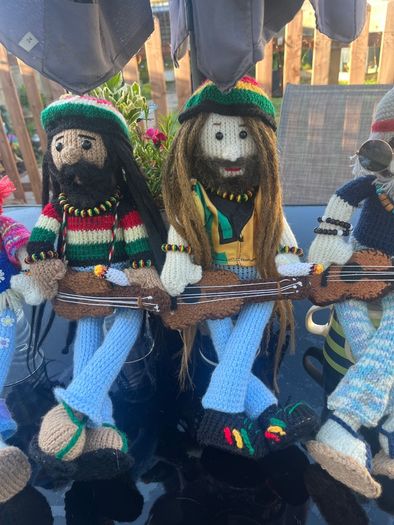 Hand Made Shelf Sitters PlayStation Gamers Rasta
