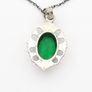 Emerald-Glass 925 Silver Necklace Image 4
