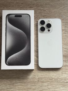 iPhone 15 Pro Titanium White like new