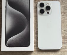iPhone 15 Pro Titanium White like new